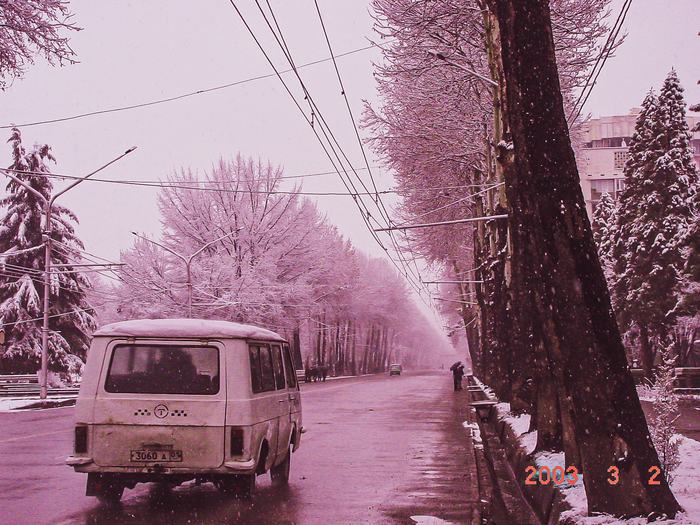 Tajikistan — Snow in Dushanbe 2003